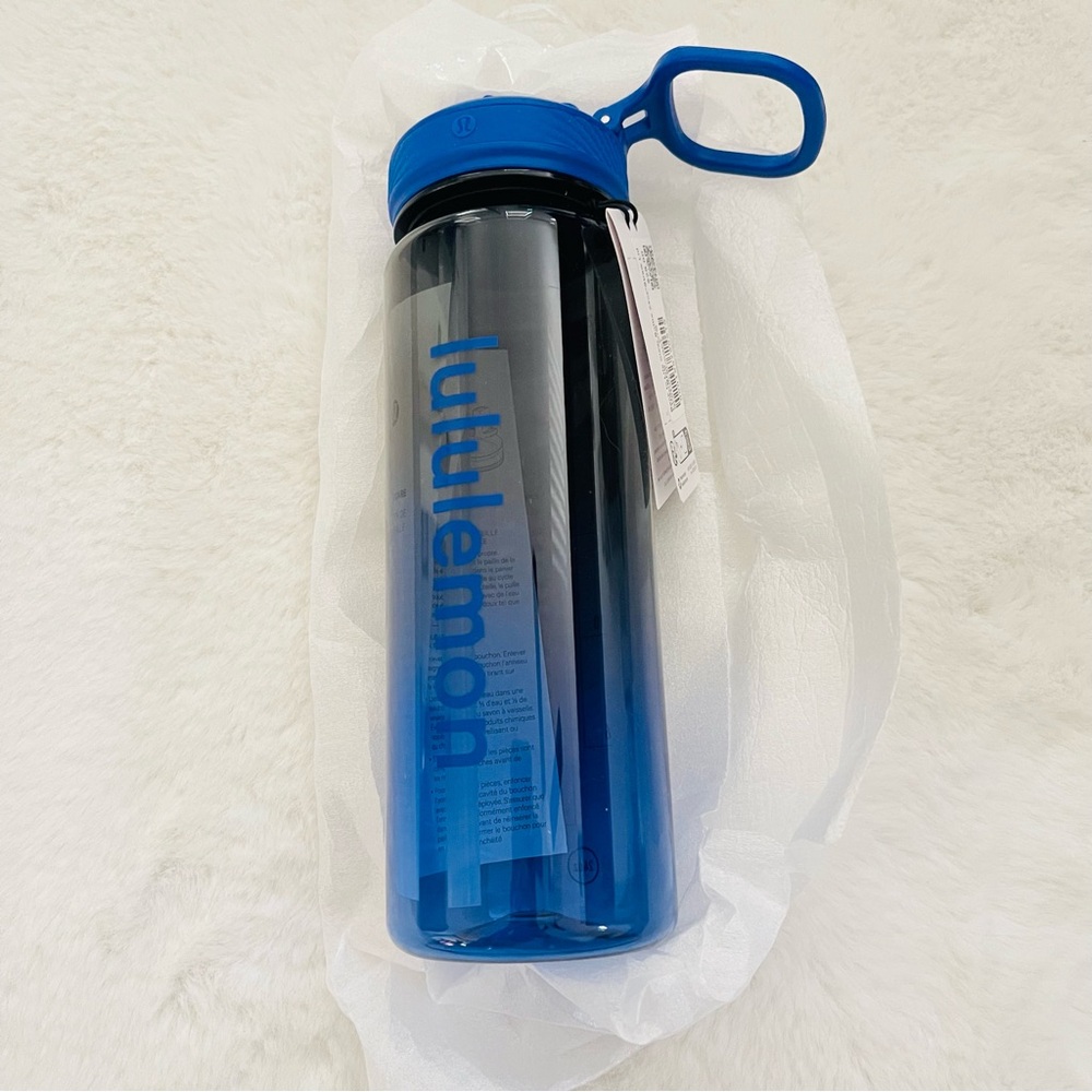 Lululemon Clear Blue Water Bottle 24oz - Picture 2 of 6